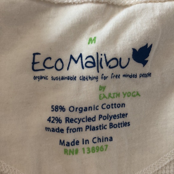 NWT Eco Malibu Organic Cotton Henley - Picture 4 of 5